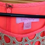 Lilly Pulitzer Larina Shift Dress Pink Sun Ray & gold size 6 Photo 5