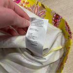 Maeve NWT Anthropologie  Yellow Pink Floral Strapless Crop Top Size 6 Photo 5