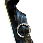 Marc Fisher Platform Sandals Black Croc Print Ankle Strap S 6.5 Photo 7