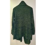 John + Jenn  Chunky Knit Forest Green Open Front Cardigan Sweater Photo 5