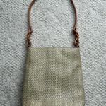 Fossil Boho Woven Tweed Shoulder Bag Leather Straps Purse Photo 0