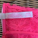 PINK - Victoria's Secret  Lace Long Line Bralette Bandeau Size M Photo 6