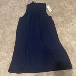 Francesca's Mi ami Francesca’s navy NWT large smock halter swing dress Photo 0