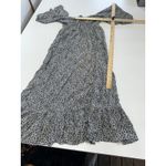 Slate + Willow Slate &‎ Willow Dress Womens Small Black White Ditsy Floral Tie Front Midi Photo 9