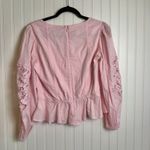 Sam Edelman Pink Blouse Lace Detail, Scoop Neck A30 Photo 5