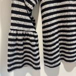 Lucky Brand soft Black and Gray Striped Sweater Photo 13