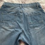 Miss Look  Y2K light wash blue button fly high rise bootcut jeans, size S Western Photo 8