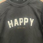 Spiritual Gangster Black Happy Classic Crew Sweatshirt Size Medium $98 Photo 3