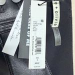 Alice + Olivia  Cammy Vegan Leather Moto Pants Ultra Low Rise Black Size 2 Grunge Photo 9