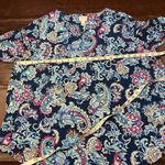 Chico's Paisley Floral 3/4 Sleeve Blouse Womens XL Spring Preppy Bright Photo 14