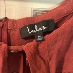 Lulus  Ruffled Off-Shoulder Linen Jumpsuit, Size M Photo 1