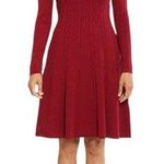 New York & Co. Red Long Sleeve Dress Photo 0