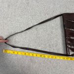 Vintage Eel Skin Shoulder Bag Deep Burgundy Flap Top Multiple Compartments Photo 12