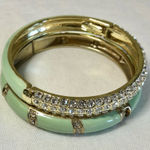 Enamel and Crystal Cuff Set Photo 0