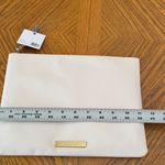 Tartan + Twine Cream Clutch with Gold Detail White Photo 6