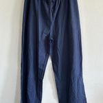 SKIMS  Cotton Jersey Wide Leg Pant in Navy, Size Large Photo 5