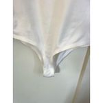 SIMON MILLER Rohe Square Neck Long Sleeve White Bodysuit Size Large Photo 3