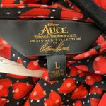 Disney  Colleen Atwood Alice Red Heart Looking Glass Dress Size L Photo 8
