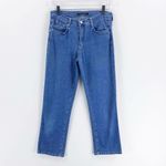 Theory Medium Wash Cropped Jeans Photo 9