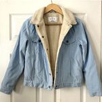 Empyre Corduroy Sherpa Lined Jacket Sz XS Blue Photo 1