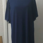 Thyme & Honey Blue Shift Dress/Swimsuit Cove XL Casual Costal Cowgirl Western Photo 0