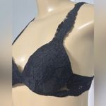 La Perla  Black Lace Bra Size 1 Lightly Padded Underwire Photo 1
