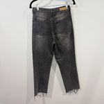 Cotton On  91 Straight Leg Jeans Black Size 4 Raw Hem Photo 2