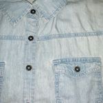 Grayson Large Blue Light-Wash Collared Pocketed Button Up Long Sleeve Shirt Photo 1