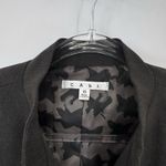 CAbi  Military Blazer Jacket Womens 10 Gray Embroidered Polyester Metal Buttons Photo 5