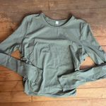 Lululemon Long Sleeve Army Green Top Scrunched Photo 0