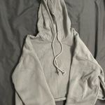Grey Cropped Sweatshirt Gray Size L Photo 0