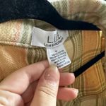 Boutique Cropped Plaid Button Front Jacket Yellow Size Medium Photo 2