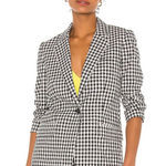Rag and Bone NWT Ames Blazer in Black White Gingham Seersucker Jacket 6 $495 Photo 0