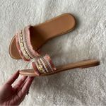 Boho pearl sequin fringe sandals 9 Pink Photo 11