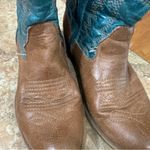 Coconuts by Matisse  Pistol Cowboy Boots Women’s 6.5M Cognac Teal Ankle Photo 6