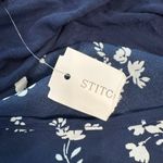 Fortune + Ivy  NWT Blue Floral V-Neck Top P12 Photo 2