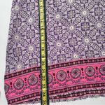 Anthropologie Elegant Floral Sleeveless Top in Purple and Pink Photo 6