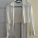 ZARA White Button Down Shirt Photo 1
