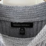 Banana Republic  Cable Knit Mock Neck Pullover Sweater Dark Gray Size Medium M Photo 1