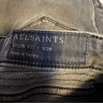 All Saints Biker Skinny Fit in Washed Black Jeans size 28 low rise Womens denim Photo 6