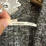 Kimchi Blue Urban outfitters Kimchi black Gray Knit Crop Top keyhole bow knot like new small Photo 3