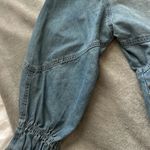 Veveret Blue Distressed Denim Dress Western Cowboy Small Photo 3