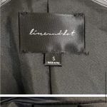 Line and Dot  River Vegan Faux Leather Longline Blazer Jacket Size Small Black Photo 7