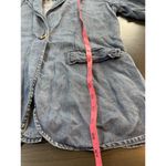 Soft Surroundings  Chambray‎ Jacket Women's PS Petite Small Tencel Blue Blazer Photo 9