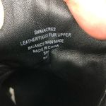 NEW Sigerson Morrison Macre2 White Black Leather Faux Fur Lace Up Winter Boots Size 6 Photo 4