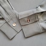 St. John  Blk 100% Silk Chic Feminine Workcore Trendy Professional Blouse Size 12 Photo 6