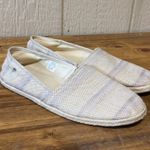 L.L.Bean  Women's Slip On Espadrille Shoes Size 9.5 Medium Beige Purple Stripe Photo 1