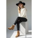 Sam Edelman Same Edelman Western Tan Suede Leather boots 7 Festival Cowboy farm Photo 1