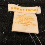 Sweet Romeo  Black with White Crewneck Sweater Photo 1