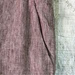 J. Jill Size XL 100% Linen Brown Capris Front Pockets Pull On Back Stretch Waist Photo 5